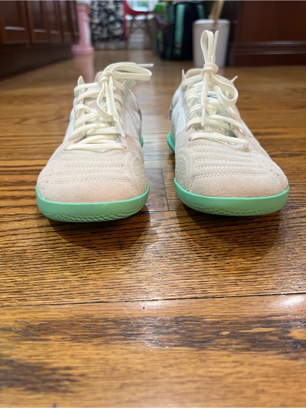 Nike Streetgato Indoor Soccer Shoes Streetwear Summit White/Green Glow W6.5/5Y - Picture 5 of 16